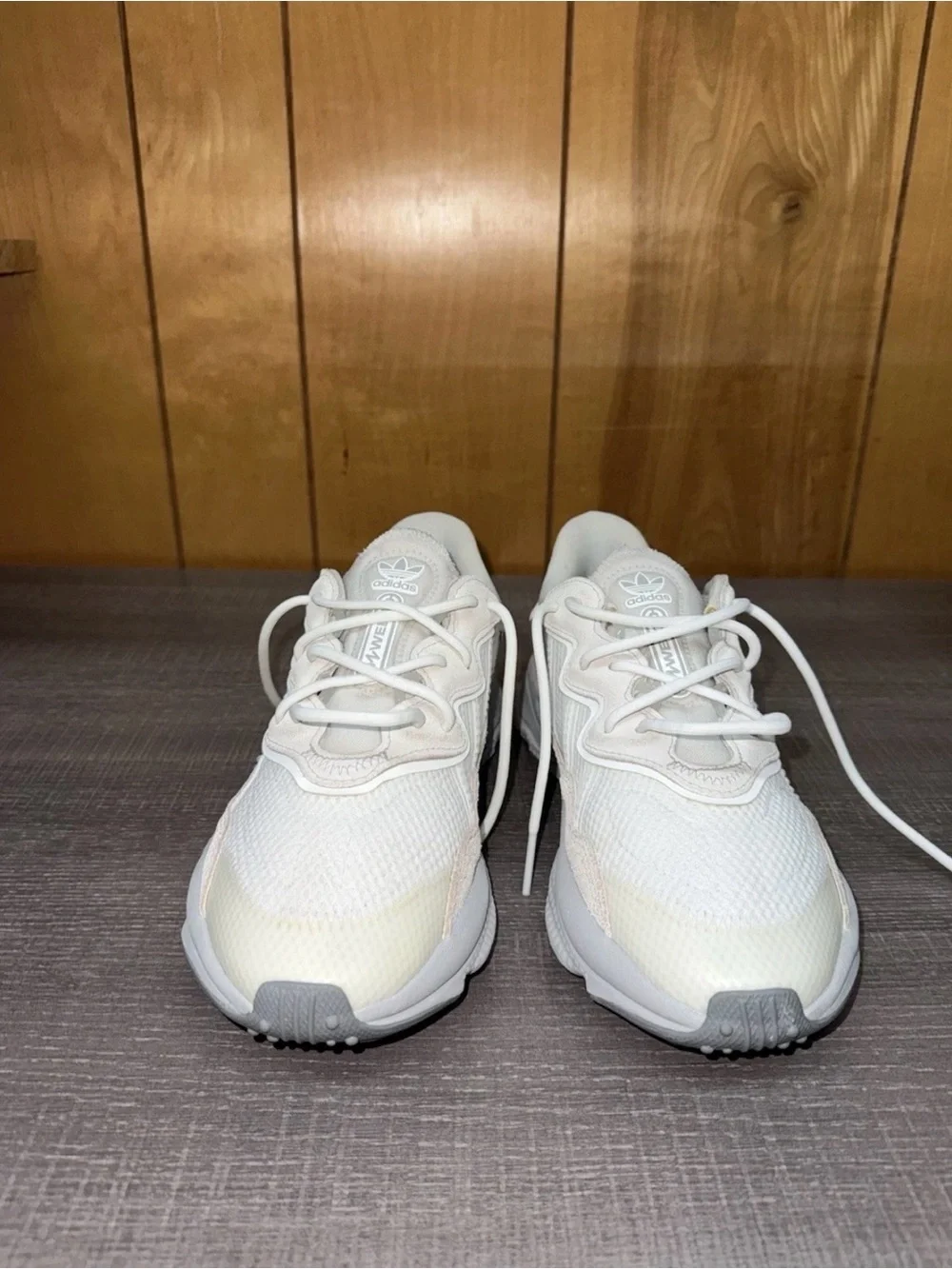 adidas Cream/White Running Sneakers